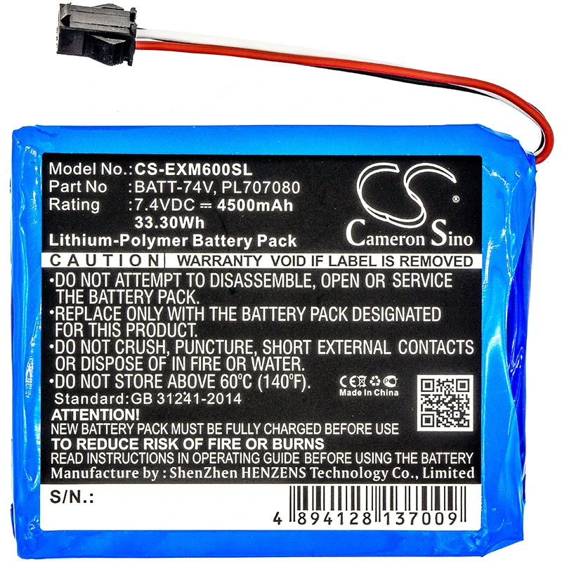 Cameron sino обновление для Extech BATT 74V PL707080 оборудование аккумулятор литий полимерный