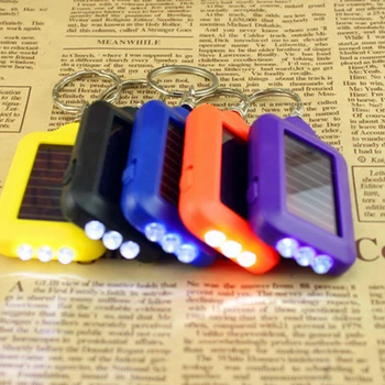 

Mini LED Flashlight Keychain Portable Keyring Light Torch Key Chain 3 Led Light Emergency Camping Lamp Backpack Light