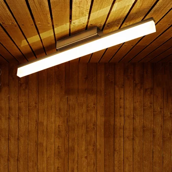 

LED Modern Mirror Light Stainless Steel Mirror Cabinet Light Rotation Waterproof dampproof Bathroom Lamp Make up Wall Light