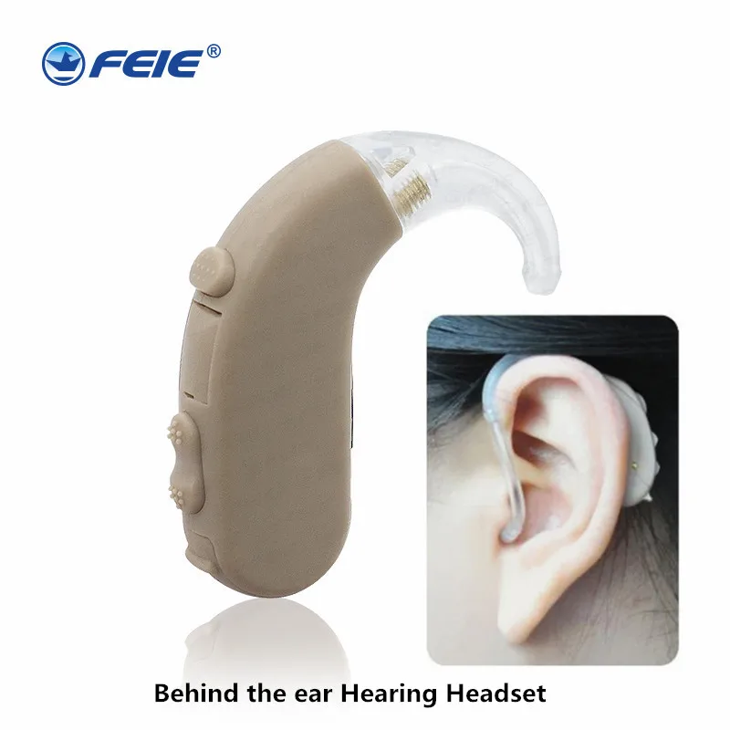 

Feie Wholesale Cheap Price Digital Hearing Aid Headphone Ear Amplifier Behind the ear S-303 as