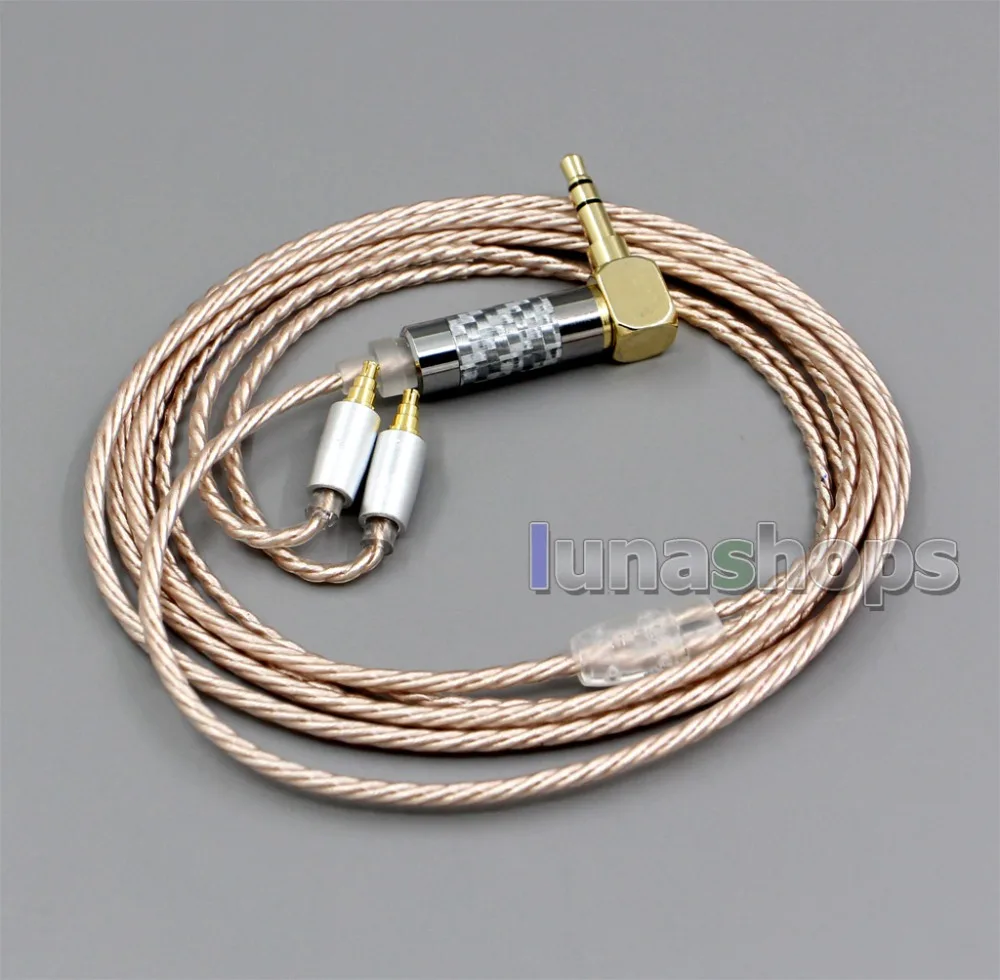 LN006376 высокого разрешения с серебряным покрытием XLR Сделано в Китае 3,5 мм 2,5 мм 4,4 мм наушники кабель для Sennheiser IE40 Pro