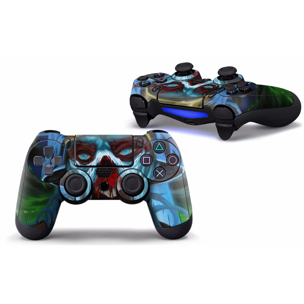 Красный череп виниловая кожа Наклейка для PS4 наклейка на контроллер s Playstation4|stickers