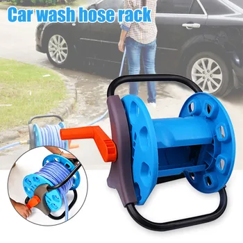 

20-25 meters Garden Hose Reel Portable Water Pipe Reel Cart Outdoor Patio Yard Hose Holder JA55