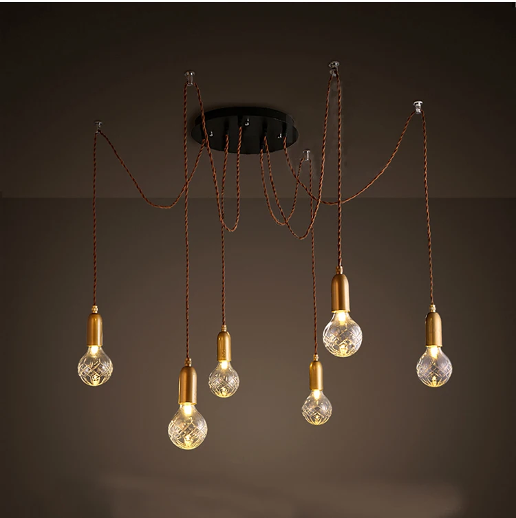 Modern Pendant Light Spider Pendant Lamp Multiple Adjustable Pendant