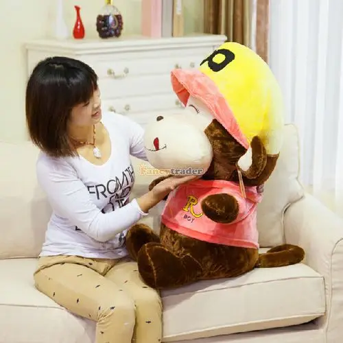 Fancytrader 43'' 110cm Giant Plush Stuffed Monkey , 3 Colors, Free Shipping FT90492 (5).jpg