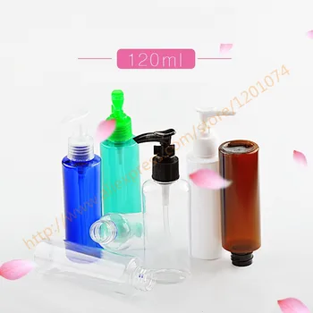 

120ml pretty colors PET bottle with plastic pump.lotion/hand wash/Shampoo/moisturizer/facial water PET bottle