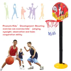 Портативный детские игрушки баскетбольные надувной круг игрушка набор Регулируемый 49,5 до 109 см в высоту дети Крытый спортивные игрушки