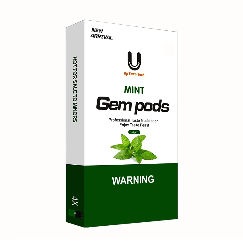 

20Pcs Gem Pods 1.0ml Capacity Cartridge Pod 1.4ohm Coil Resistance Refillable Pod for Juul Device e-Cigarettes Starter Kit