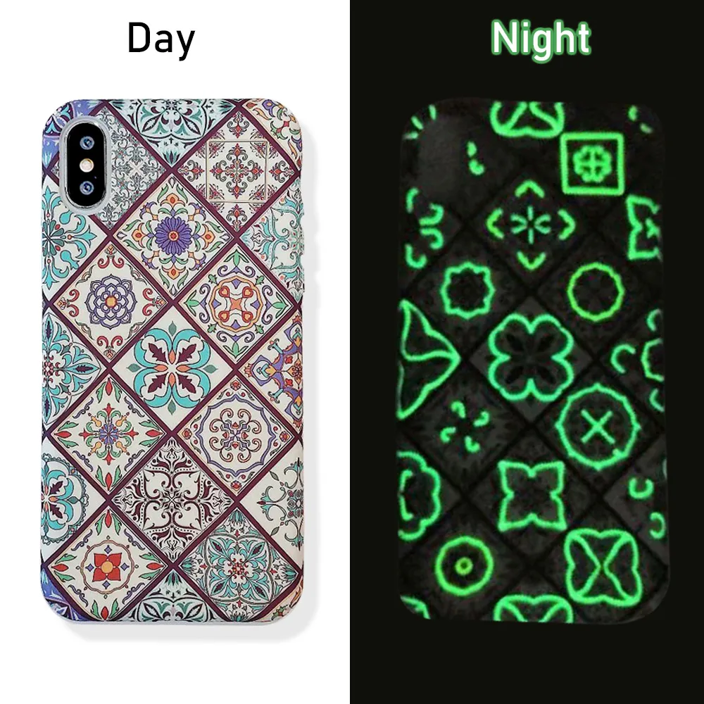 FQYANG светящийся чехол для iPhone X XR XS MAX Ретро мраморный 6 Plus 7 8 Жесткий Чехол ПК