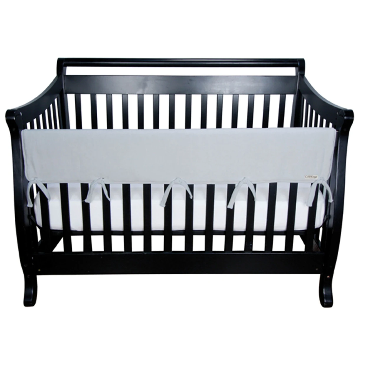 Trend-Lab Gray Fleece Cribwrap Wide Rail Cover For Crib Front/Back