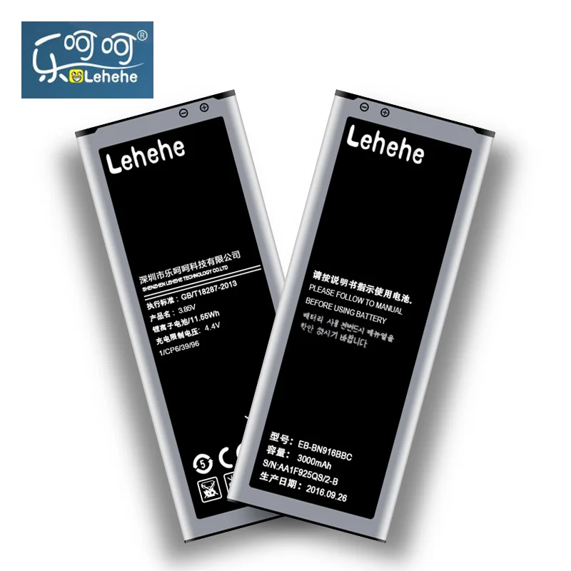 imágenes para Lehehe eb-bn916bbc utilizando para samsung galaxy note4 li-ion 3000 mah batería n9100 n9108v n9109w n9106 imágenes para Lehehe eb-bn916bbc utilizando para samsung galaxy note4 li-ion 3000 mah batería n9100 n9108v n9109w n9106