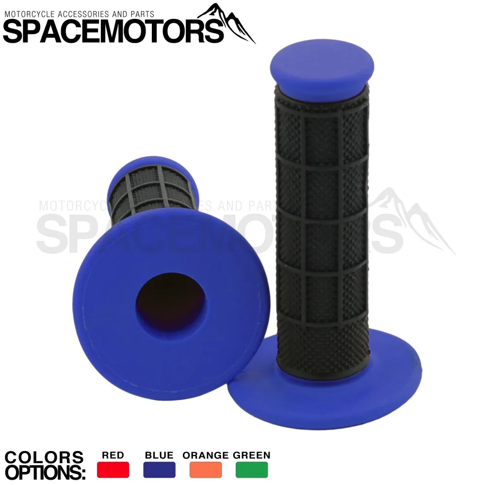 

Blue grips for moto motorcycle handlebar motorbike cross stunt racing dirtbike bike YZ YZF WR WRF 125 150 200 250 250 450 cc