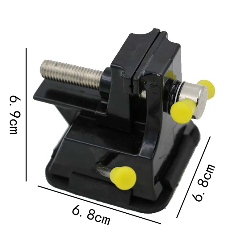 Мини скамейка тиски инструмент для резьбы черный тиски резиновая впитывающая основа приспособление зажим ремонт Регулируемый инструмент