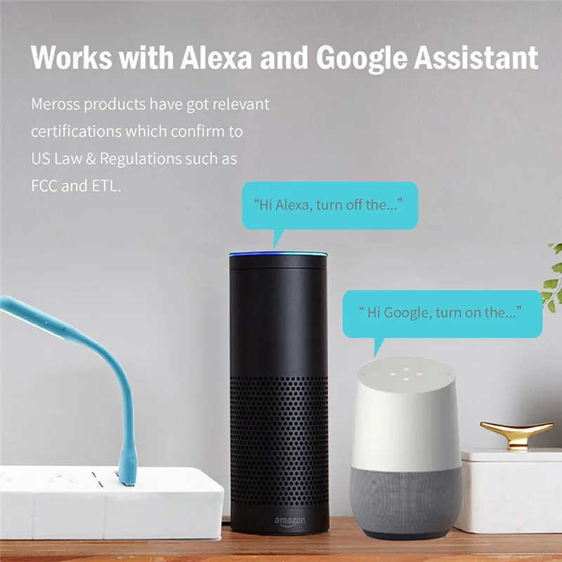 Alexa Google Голосовое управление Smart US розетка с 2 usb-портами и 3 розетками переменного тока умный Wifi Пульт дистанционного управления для домашнего использования