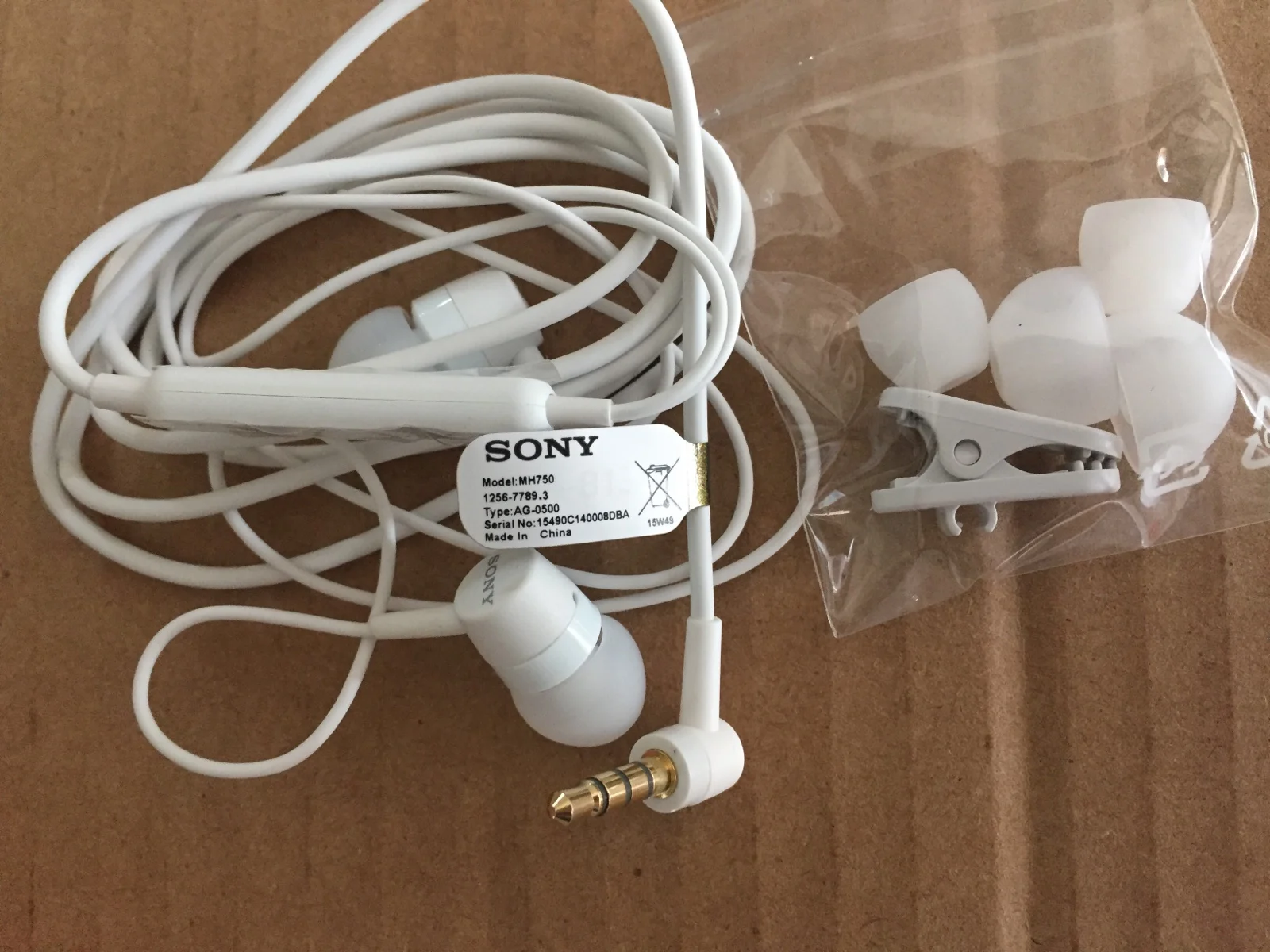 Стереогарнитура SONY MH750 с микрофоном оригинальные наушники 3 5 мм L