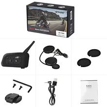 Di alta Qualità Del Motociclo Citofono Citofono 1200 m Bluetooth Senza Fili Auricolari Casco Interfono per 6 piloti Motorcycel Citofono del Casco Nuovo