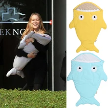 Hot Sale Cute Cartoon Shark Baby Sleeping Bag Winter Baby Sleeping Sack baby bedding Warm Blanket Warm Swaddle