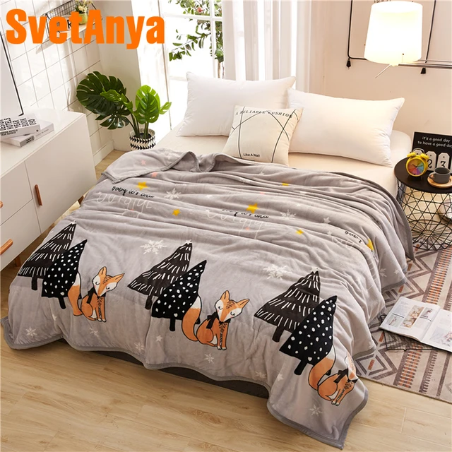 svetanya fox printed blanket