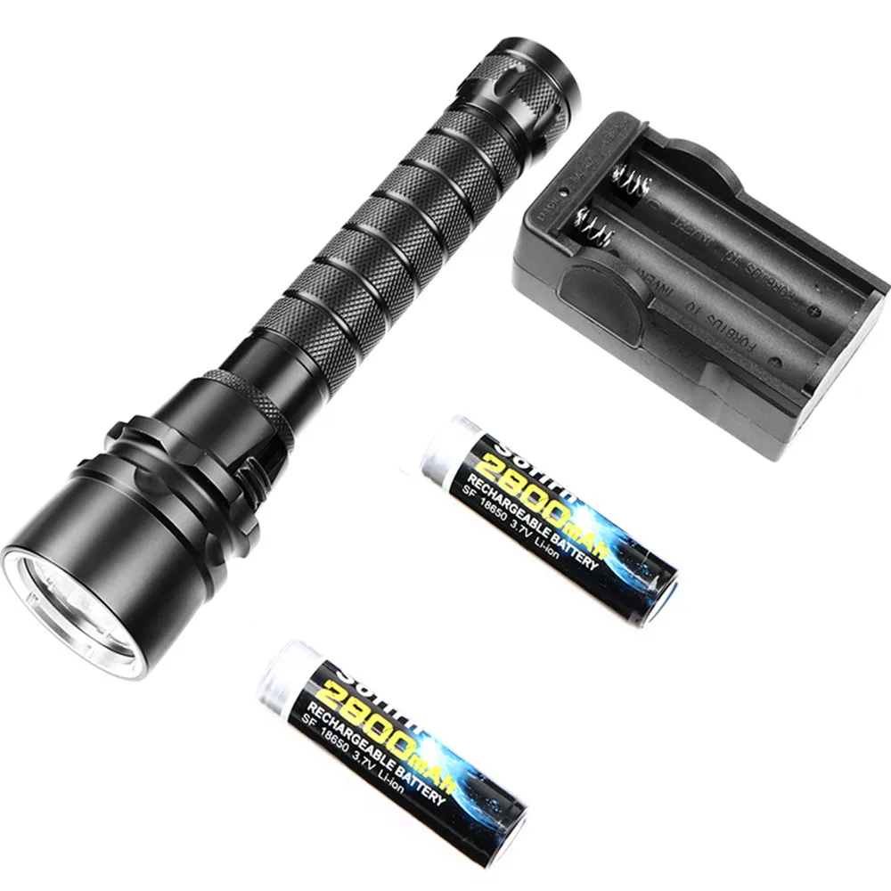 

Sofirn MS11 Kit Ramping LED Flashlight 18650 3 Cree XML2 1500lm Scuba Diving Flashlight Dive Light Torch with Battery Charger