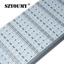 Светодиодная жесткая полоса света 5050 RGB 1 м 60 светодиодов жесткая полоса освещения не Водонепроницаемая светодиодная шина лампа шкафа