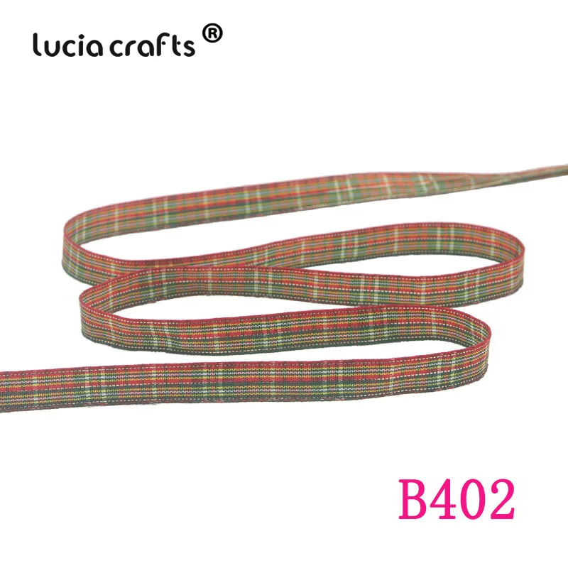 Color 12 Lucia crafts 5 ярдов/партия 10 мм вышивка сетка корсажная лента для бантов Рождественский подарок декор DIY аксессуары P0804 - Цвет: Color 12