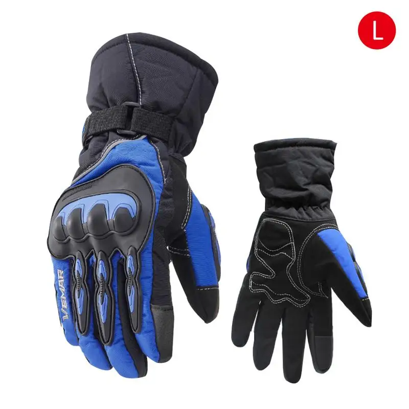 New Men And Women Winter Motorcycle Waterproof Gloves Touch Screen Riding Gloves Electric Car Warm Wind-Proof Gloves