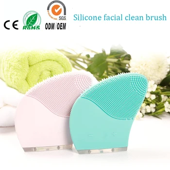 

Deep Pores Cleansing Makeup Pigment Blemish Removal Electric Sonic Silicone Face Cleaner Cleanser Skin Peeling Beauty Device