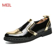 MEIL Designer Luxury Mens Dress Shoes Patent Leather Wedding Shoes Men Loafers Banquet Party Office Formal Oxford Shoes for Men MEIL Designer Luxury Mens Dress Shoes Patent Leather Wedding Shoes Men Loafers Banquet Party Office Formal Oxford Shoes for Men