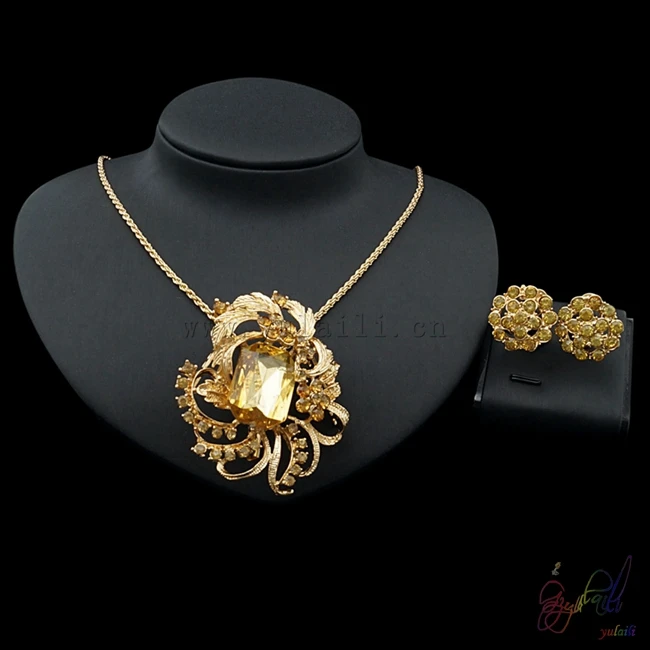

Yulaili 2017 Free Delivery Novel Design High Quality Necklace Earrings Two Jewelry Sets