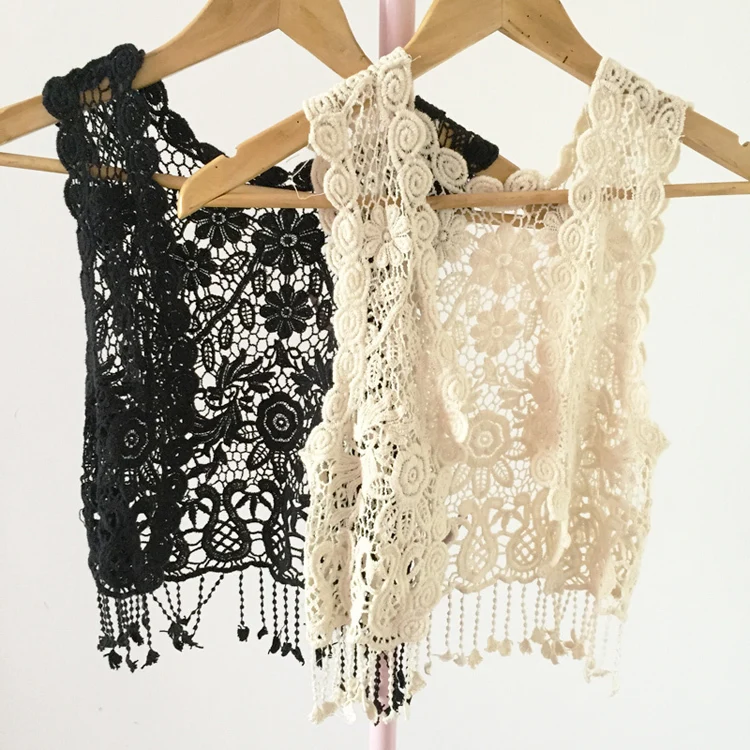 Designer Enfants Mode 2015 Enfants Ete Crochet Gilet Fait A La Main De Haute Qualite Bebe Fille Porter Pour 6m 10yrs Enfant Blanc Creme Noir Aliexpress