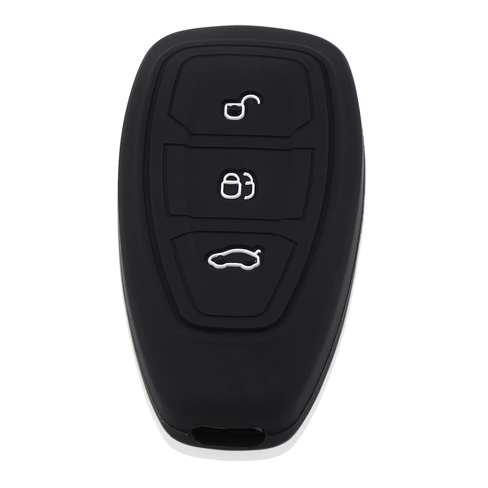 

Car Silicone Car Key Smart Remote Key Case Cover for Ford Fiesta Focus 3 4 MK3 MK4 Mondeo Ecosport Kuga Focus ST