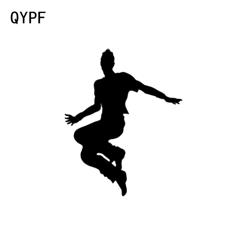 

QYPF 9.7*12.2 Aerobic Exercise Street Dancing Decor Vinyl Car Modelling Sticker Extreme Movement Silhouette C16-2158