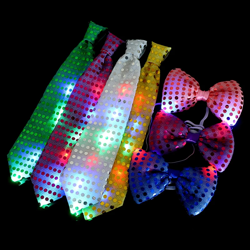 Femalestage украшение на день рождения, свадьбу, Хэллоуин, мужской светящийся светильник для галстука, игрушка, мигающий светодиодный галстук-бабочка для танцев