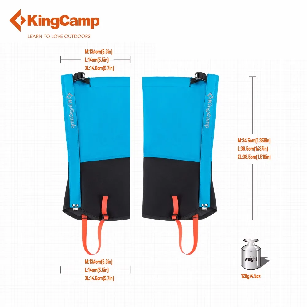 Kingcamp гетры водонепроницаемые дышащие высокие Прочный кемпинг на открытом