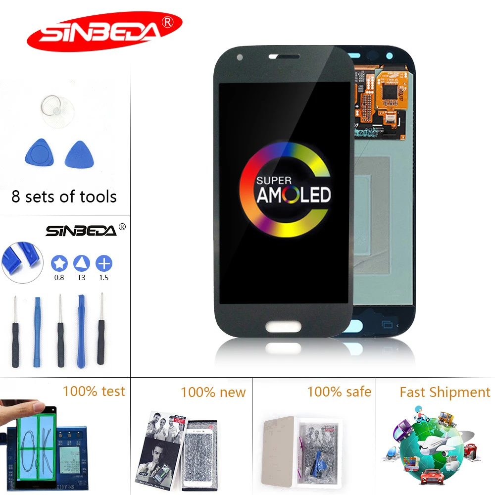 

4.3"Sinbeda AMOLED For SAMSUNG Galaxy Ace 4 LCD Touch Screen Digitizer For SAMSUNG G357 LCD G357F G357FZ LCD Display