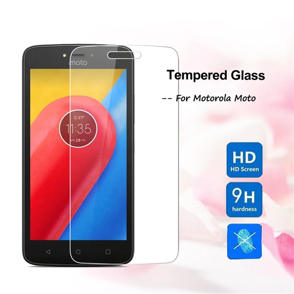 С уровнем твердости 9 H закаленное Стекло для Motorola Moto C Plus Экран Защитная пленка X4 E4