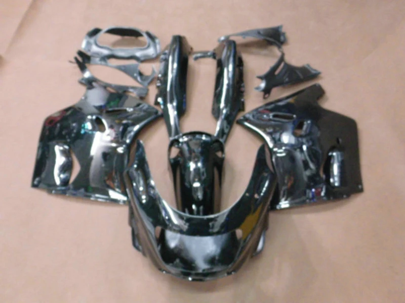Полностью глянцевый черный комплект обтекателей для KAWASAKI Ninja ZZR1100 93 99 01 02 03 ZX11 1993