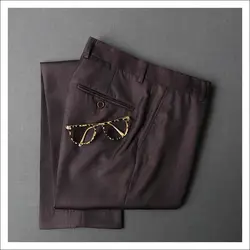 2019 Формальные Свадебные для мужчин фиолетовый костюм брюки для девочек мода Slim Fit повседневное бренд пиджак в деловом стиле прямое платье