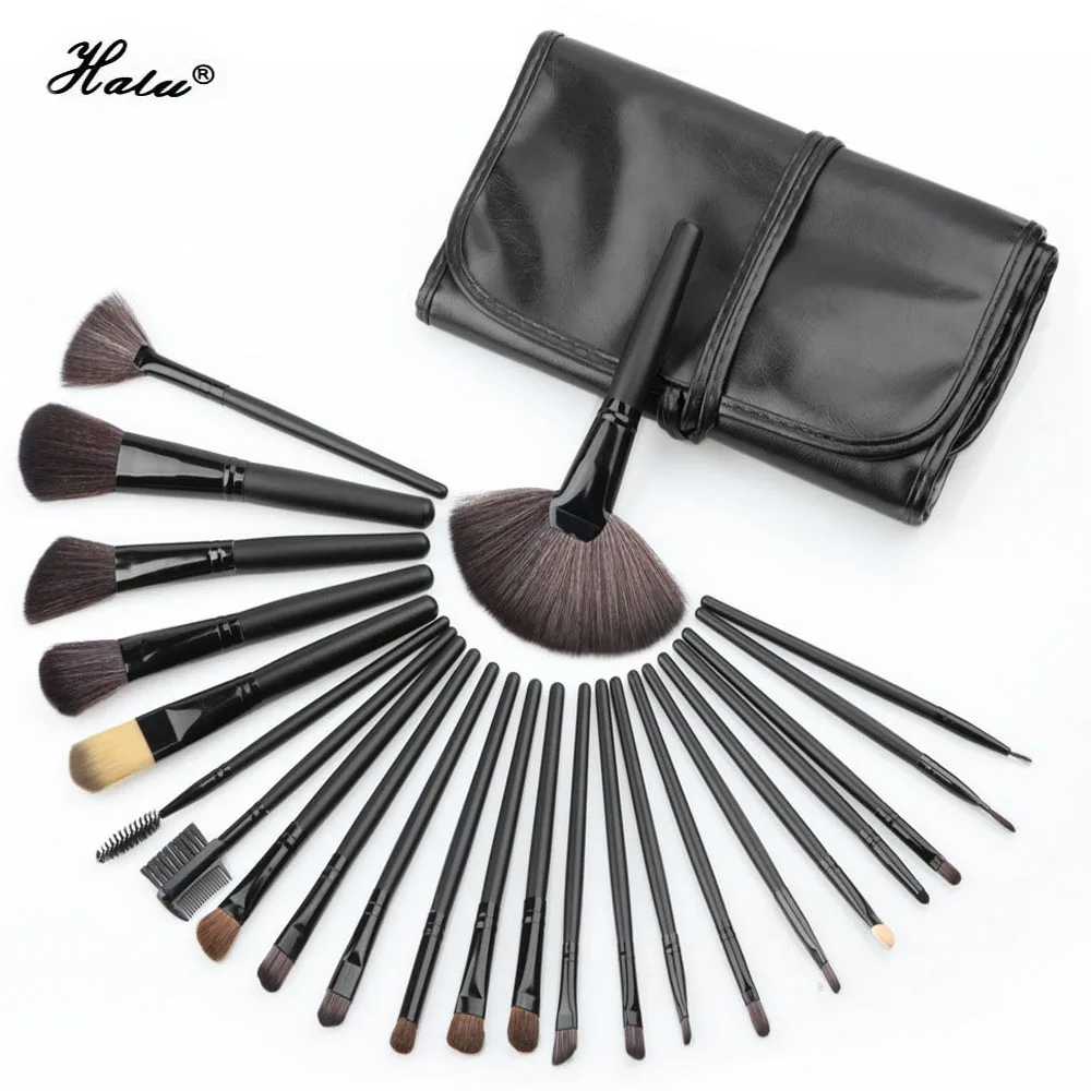Halu 24pcs Professional Eye Makeup Brush Set Pincel Maquiage Powder Foundation Cosmetic Tool Kit Hot Sale | Красота и здоровье