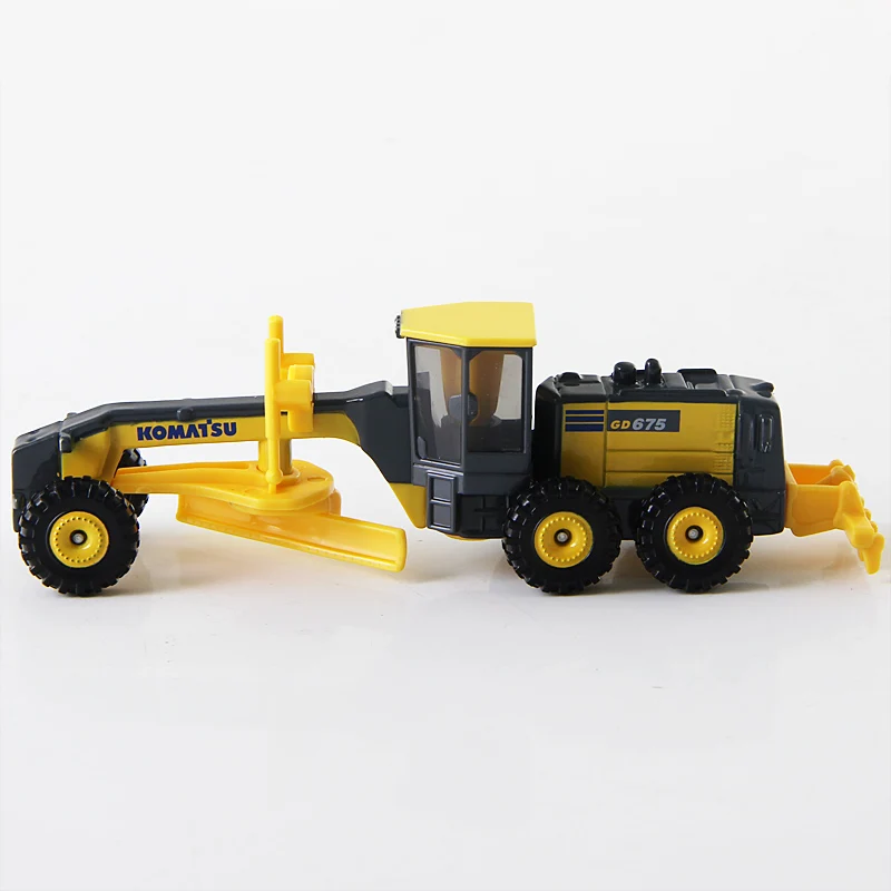 Такара Tomy Tomica 1/81 Komatsu автогрейдер GD675-6 длинный грузовик 15 см Инженерный автомобиль#140