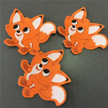 

Factory Price Custom -Made High Density 7.5*10cm Fancy Cutting Woven Patch with White Fusing Backside