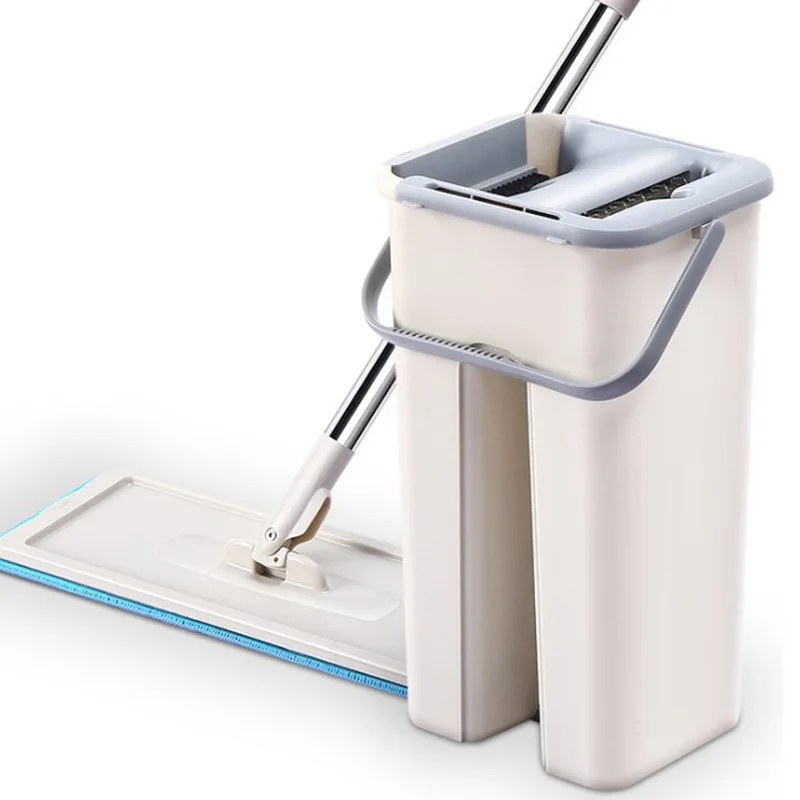 

Magic Cleaning Mops Free Hand Spin Cleaning Microfiber Mop with Bucket Flat Squeeze Spray Mop Home Kitchen Floor Windows Clean