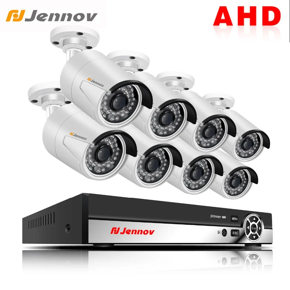 

Jennov 8CH 2MP 1080P Security System Cameras IP Video Surveillance Outdoor Hard Disk For CCTV DVR AHD Camera IP66 Waterproof