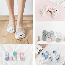 10 шт. = 5 пар, женские весенне-летние носки 6 стилей, Хлопковые женские носки-тапки с рисунками животных, милые носки для девочек
