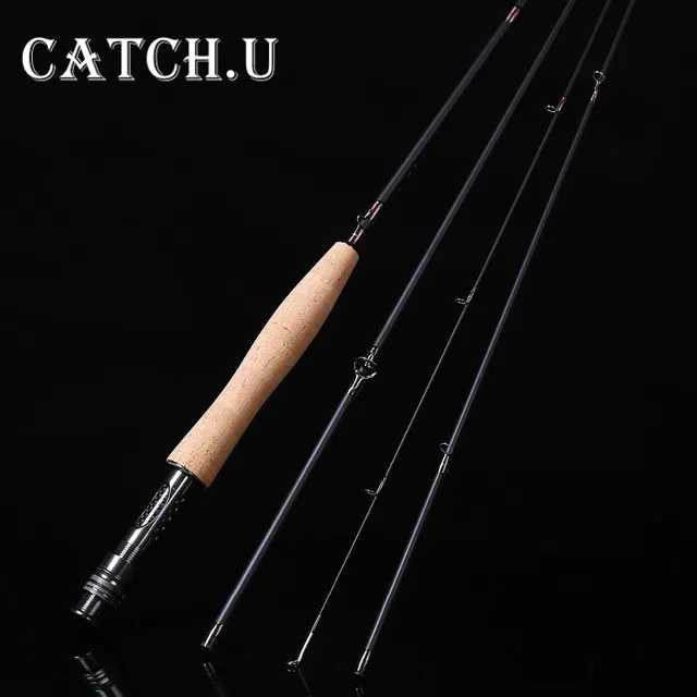 

2.4 m 2.58 meters 4 section line wt 3/4 4/5 High Carbon Spinning Fly Fishing Rod