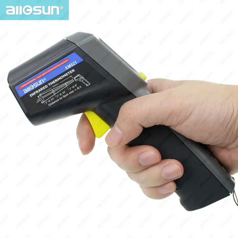 

all-sun EM521 Non-contact measurement laser emitter laser -38~520 degree digital infrared thermometer 968 Fahrenheit degrees