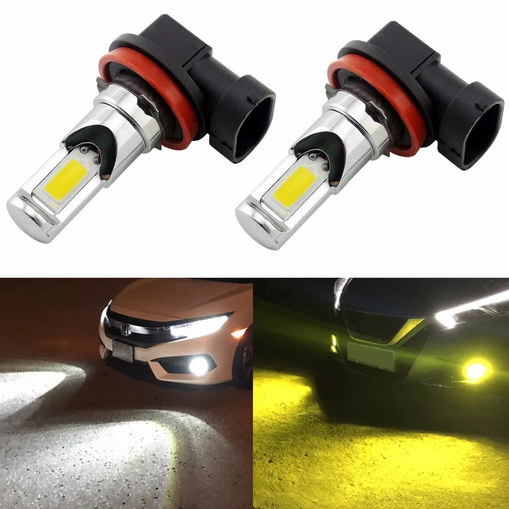 Buy 2Pcs H8 H11 LED Bulb H10 9145 9140 9040 9045 HB3