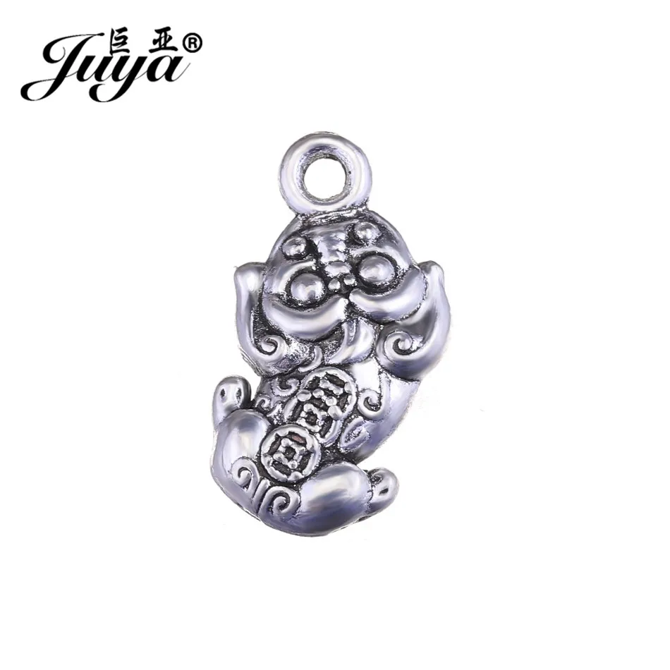 15pcs/lot Silver Plated Luckly Toad Angle Pendant Charms Fit Women Charm Bracelets &amp Necklaces Jewelry Making Diy JUYA AO0628 | Украшения