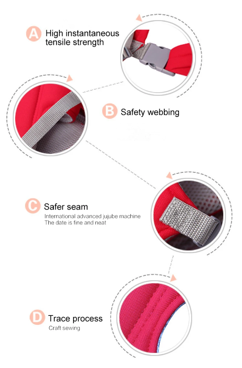 2-30 месяцев воздухопроницаемая Передняя детская переноска Удобный слинг рюкзак сумка обертывание ребенка кенгуру Регулируемая безопасная переноска
