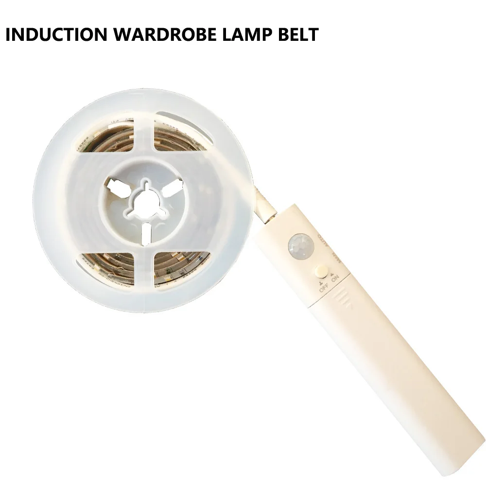 

30 Leds PIR Motion Sensor Night Light 1M Led Strip Automatic Shut Off Timer Battery Operated Luminaria Wardrobe Cabinet Bed Lamp